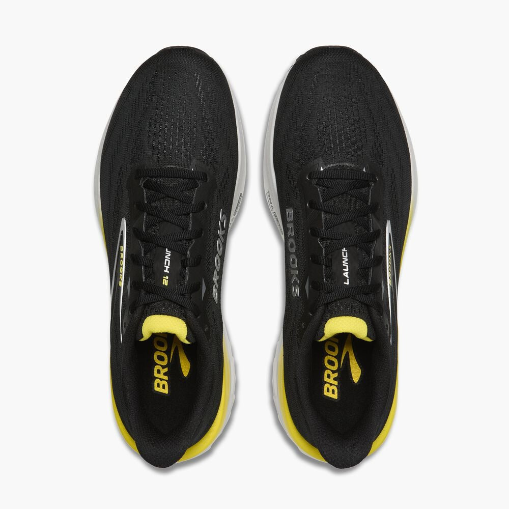 Men's Launch 12 - Black/Cyber Yellow/Oyster