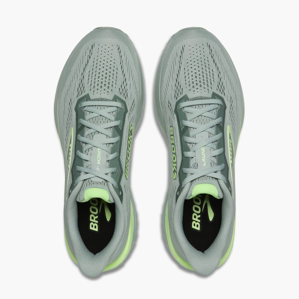 Men's Launch 12 - Gray Mist/Green