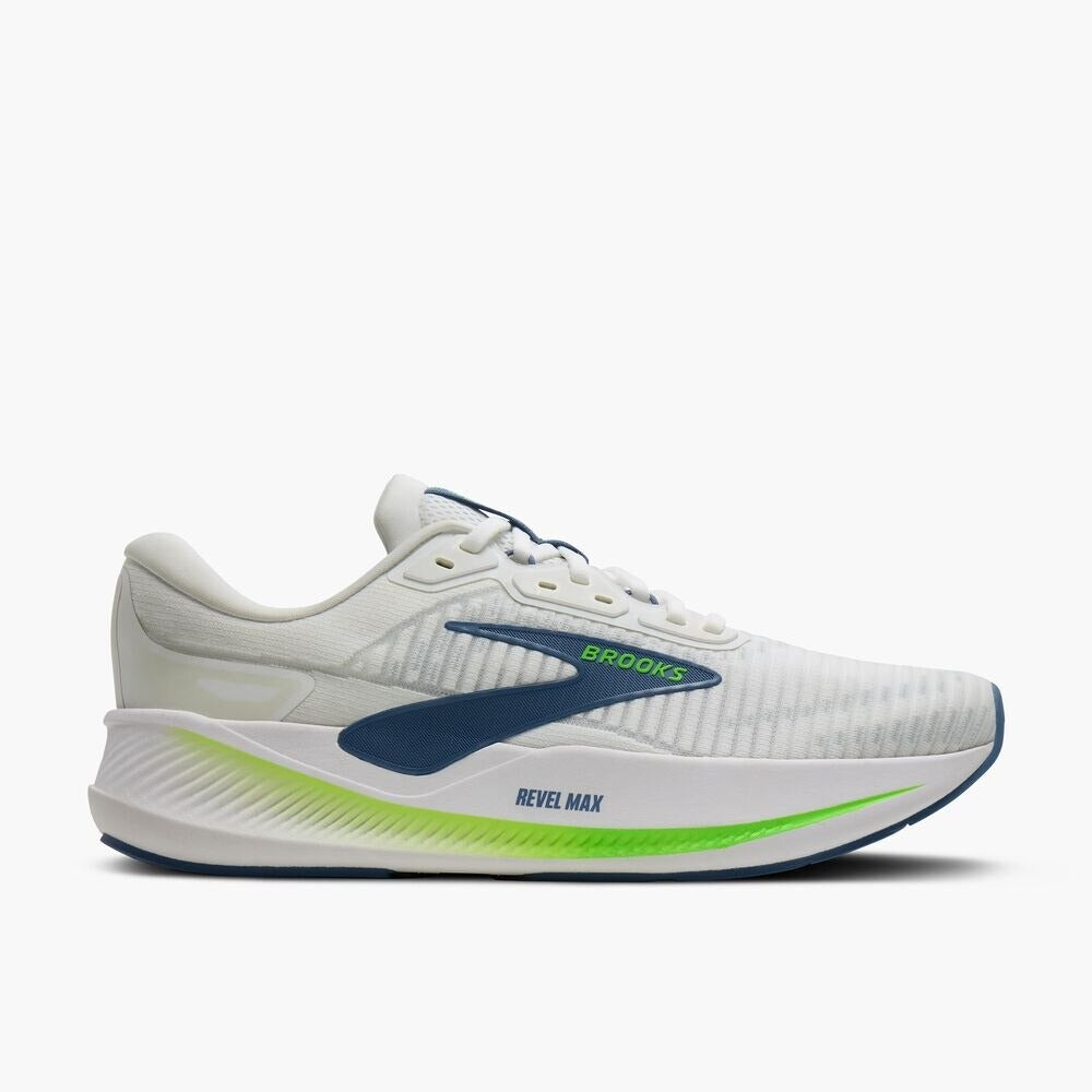Men's Revel Max - White/Moonlight/Green Gecko
