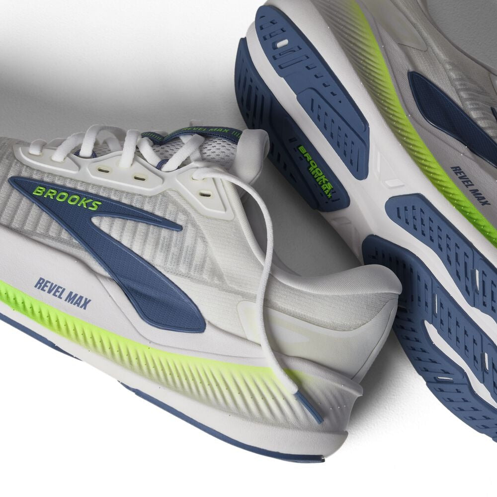 Men's Revel Max - White/Moonlight/Green Gecko