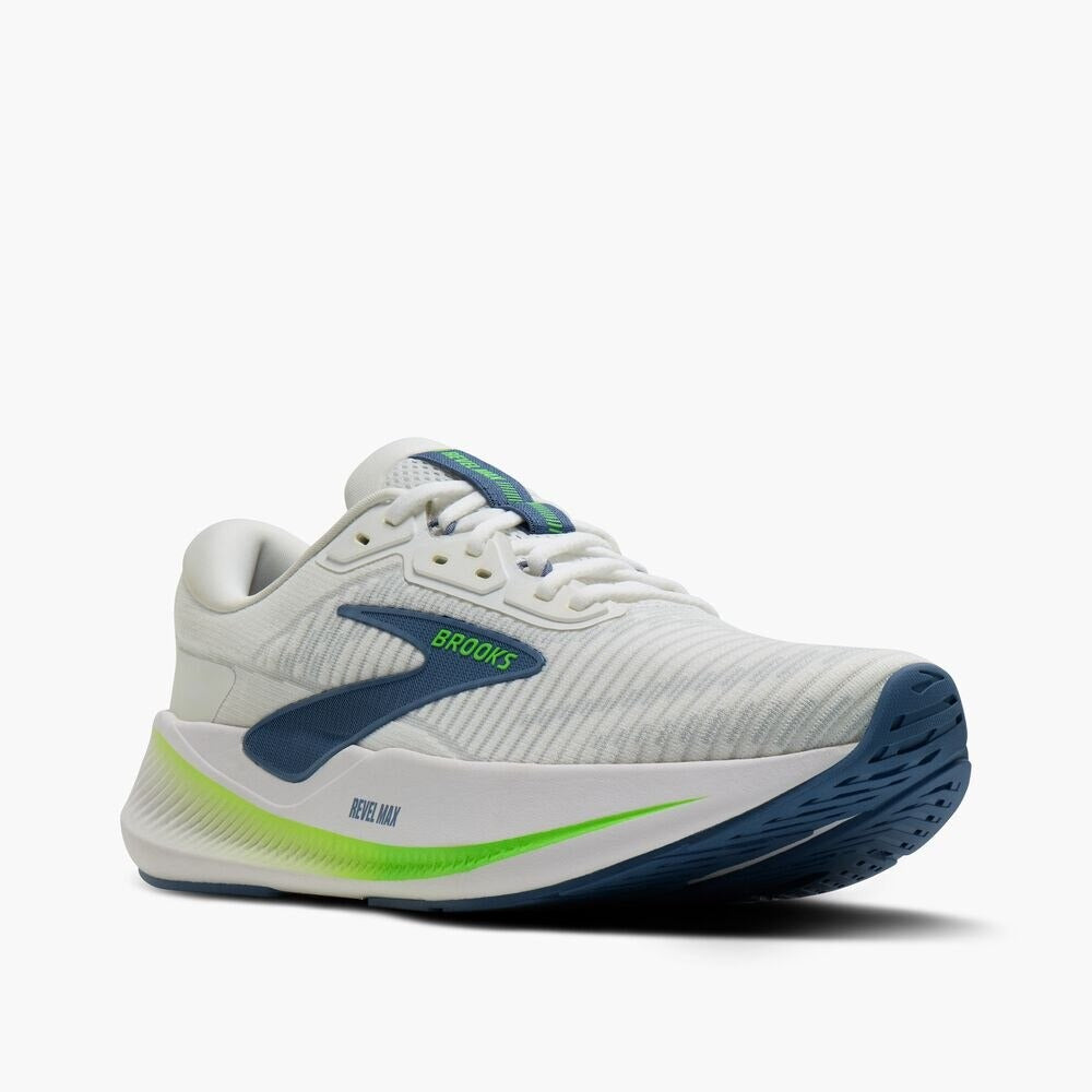 Men's Revel Max - White/Moonlight/Green Gecko