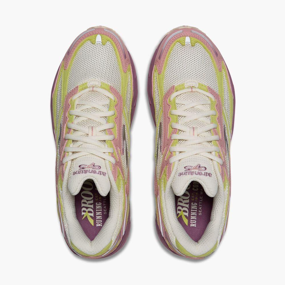 Men's Adrenaline GTS 4 - Vanilla Ice/Pale Mauve/Lime