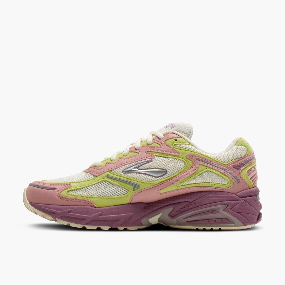Men's Adrenaline GTS 4 - Vanilla Ice/Pale Mauve/Lime