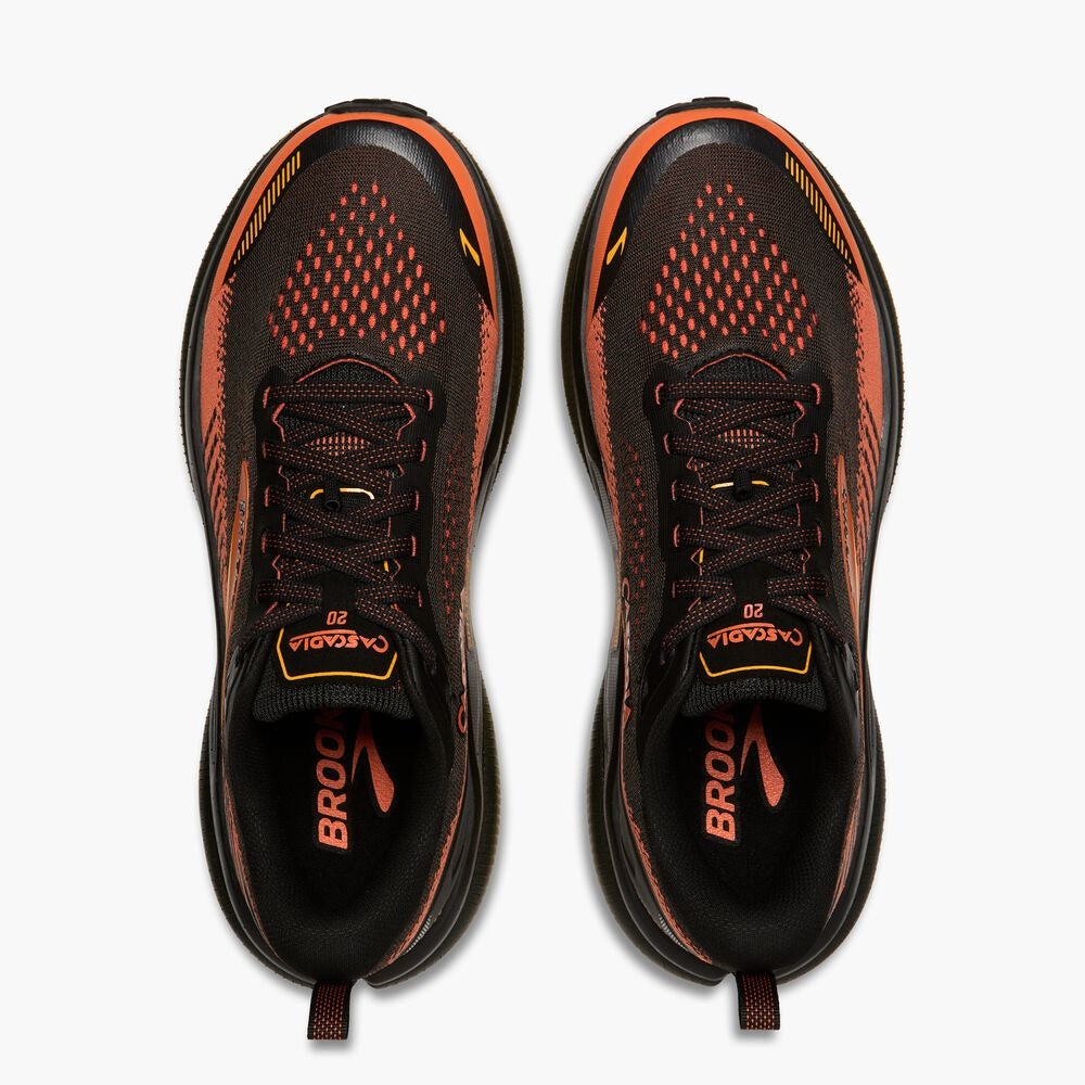 Men's Cascadia 20 - Black/Tigerlily/Orange