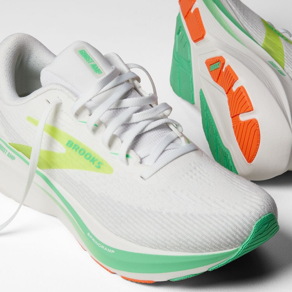 Men's Ghost Amp - White/Paradise Green/Nightlife