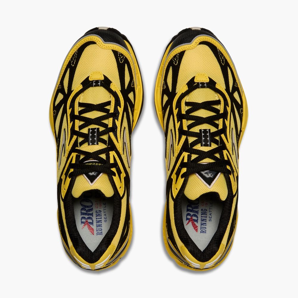 Men's Cascadia 1 - Yellow/Black/Moonbeam