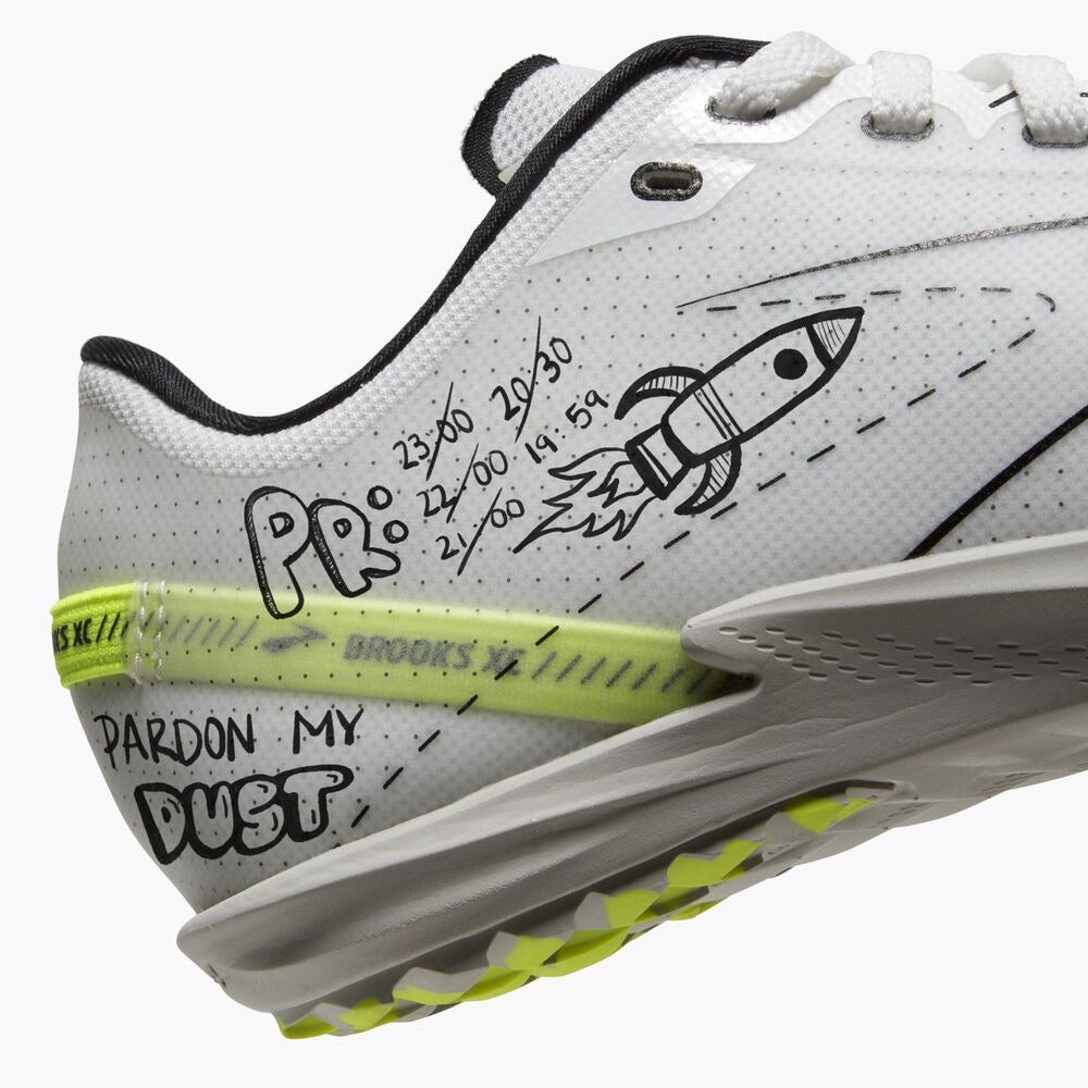 Women's Draft XC Spikeless - White/Black/Nightlife