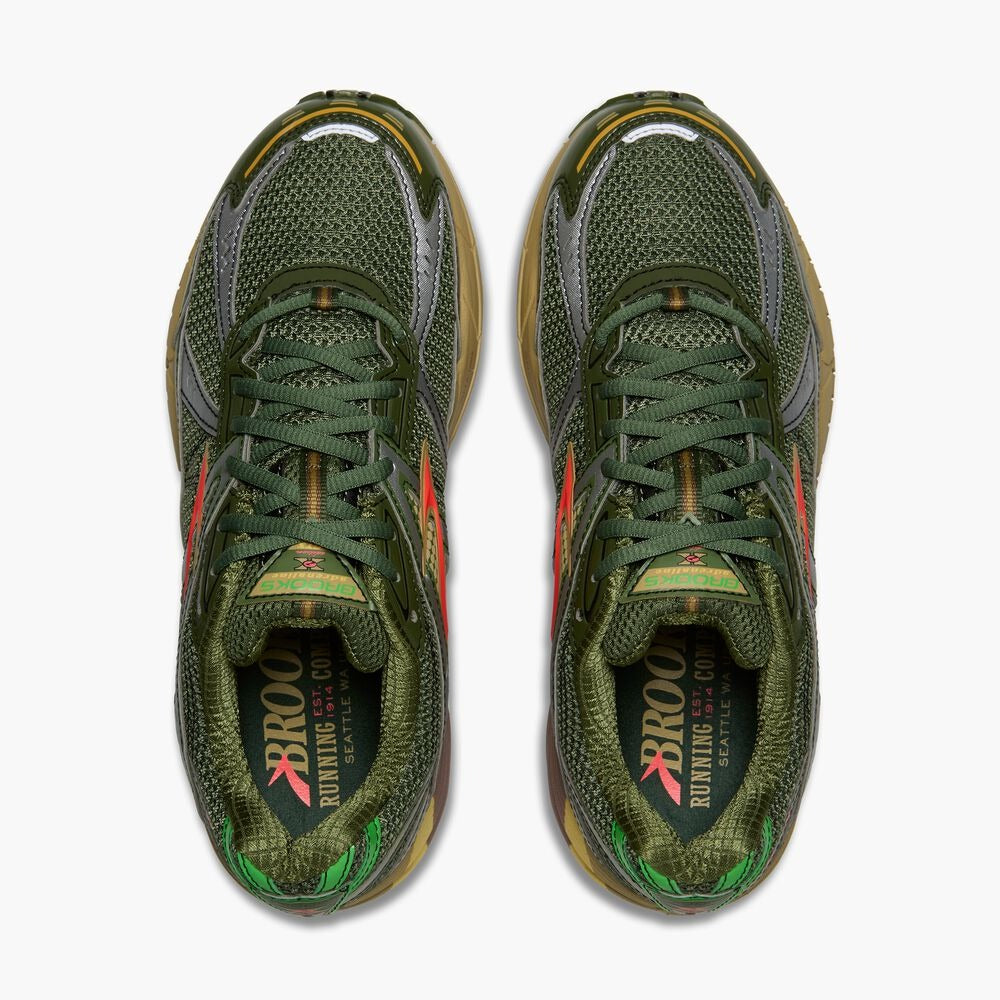 Men's Adrenaline GTS 10 - Bronze Green/Raffia/Coral