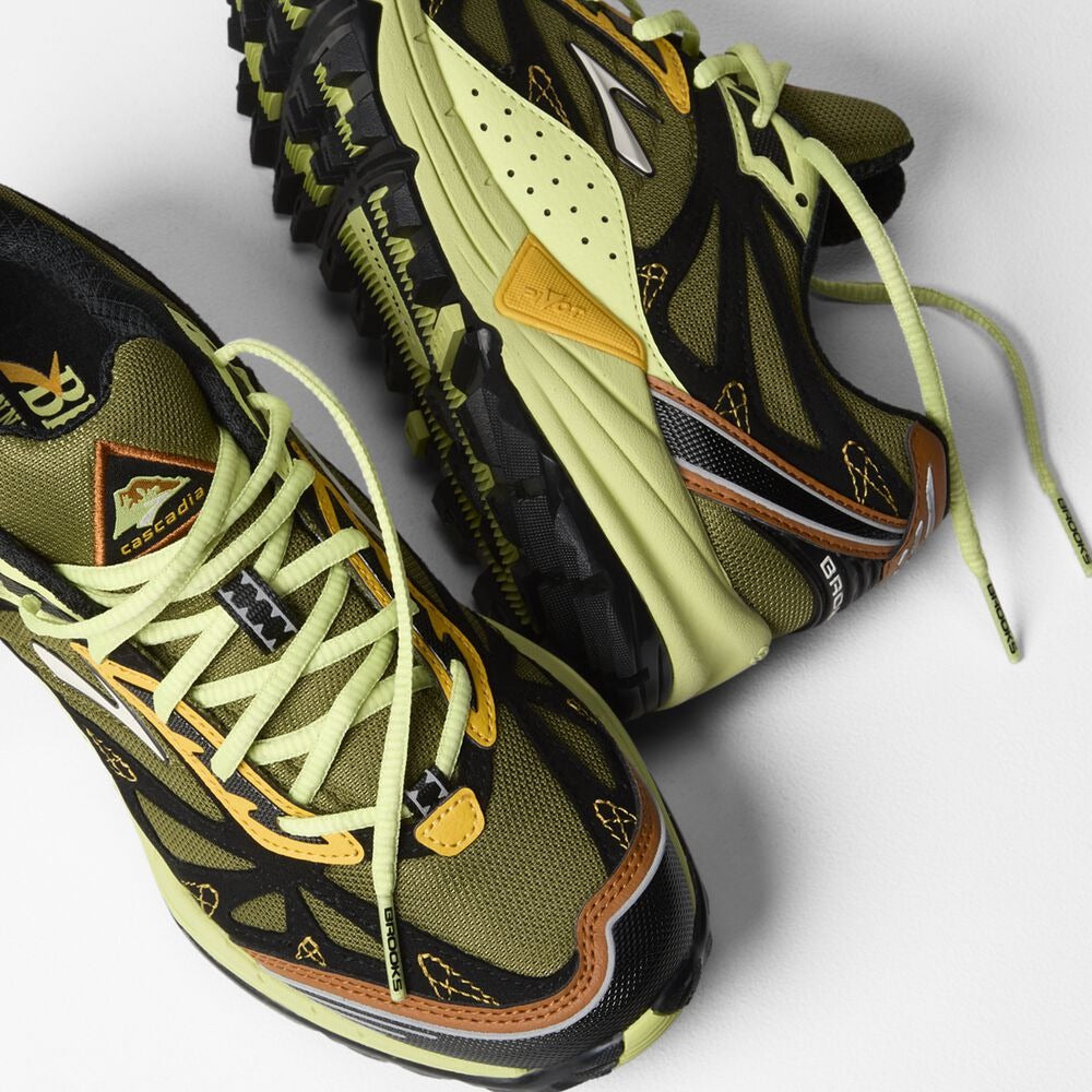 Women's Cascadia 1 - Peat Moss/Daiquiri Green/Black