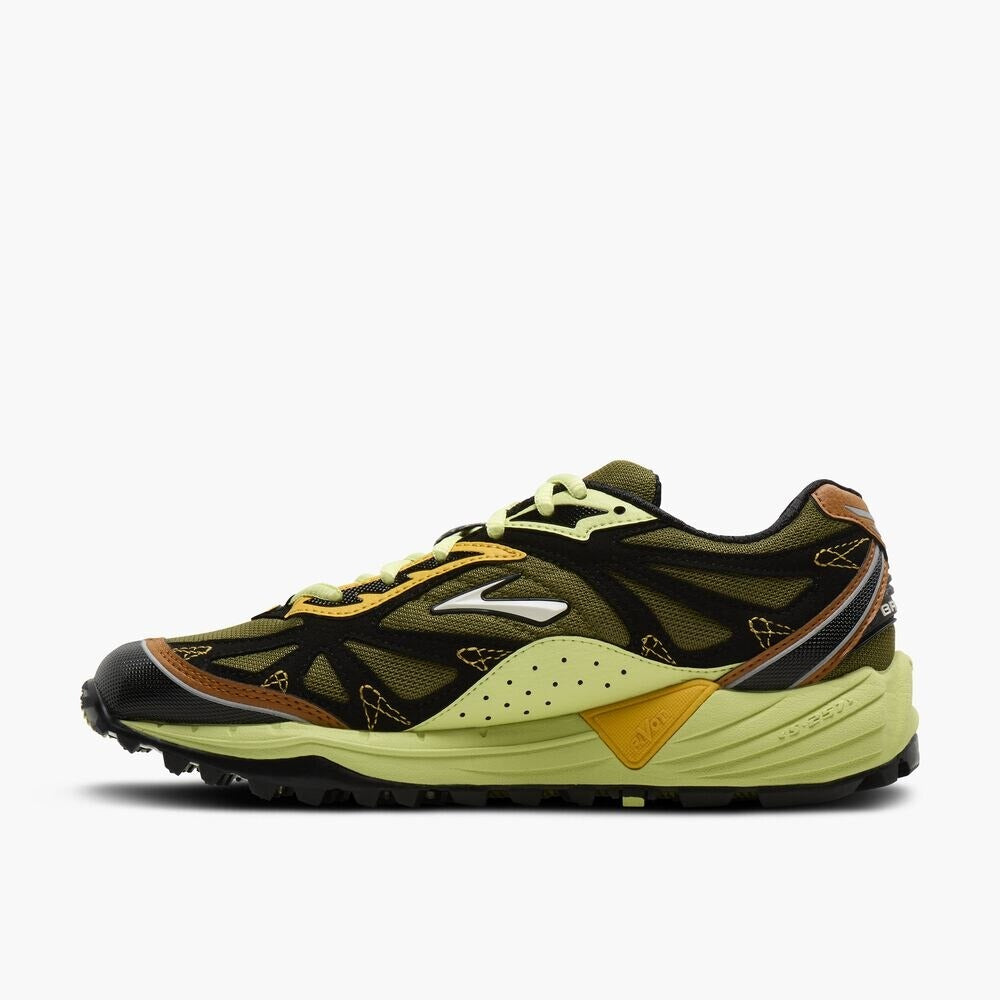 Men's Cascadia 1 - Peat Moss/Daiquiri Green/Black