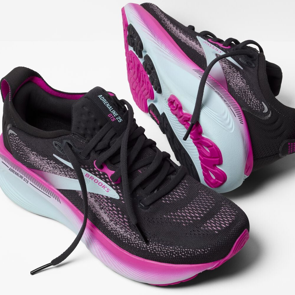 Women's Adrenaline GTS 25 - Black/Cyber Pink/Iced Aqua