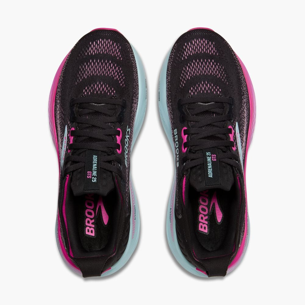 Women's Adrenaline GTS 25 - Black/Cyber Pink/Iced Aqua