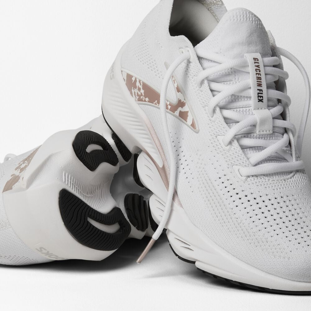 Women's Glycerin Flex - White/Oyster/Peach Whip