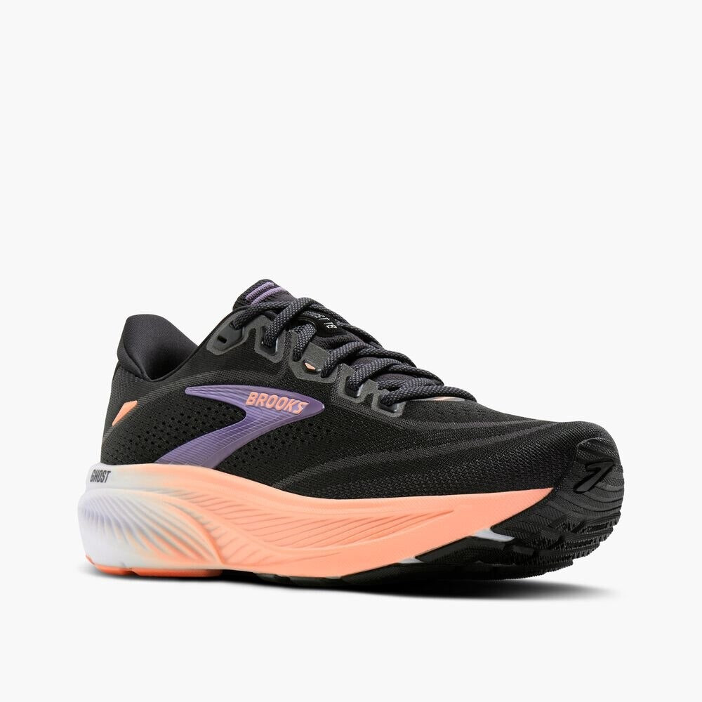 Women's Ghost 18 - Black/Mulled Grape/Peach