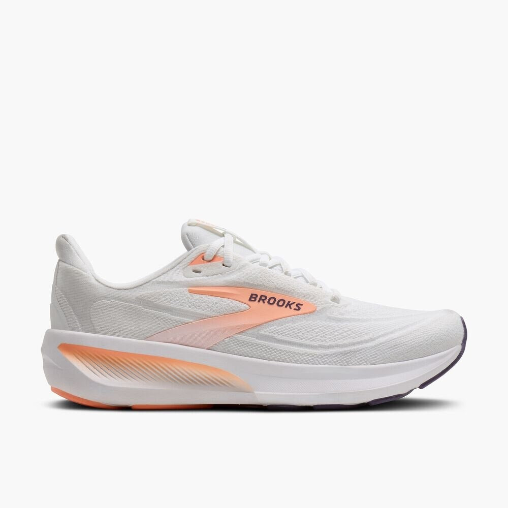 Women's Revel 9 - White/Cyber Peach/Purple