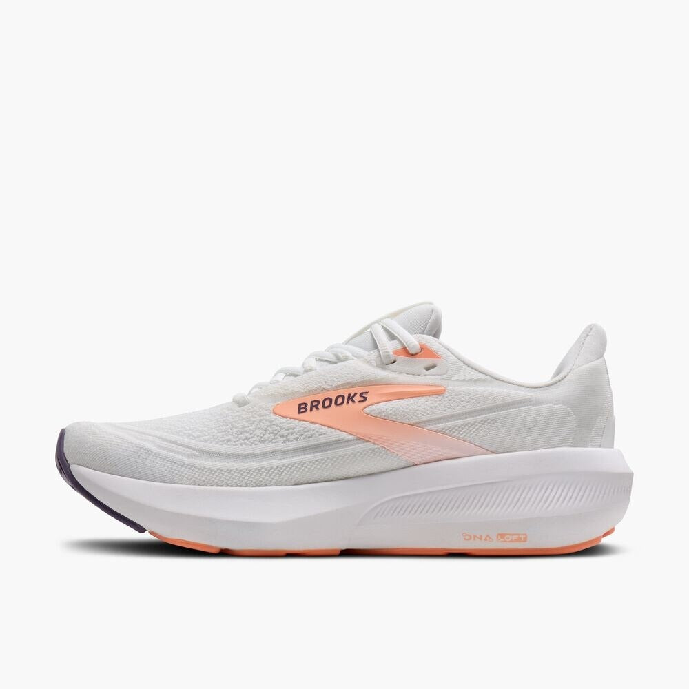 Women's Revel 9 - White/Cyber Peach/Purple